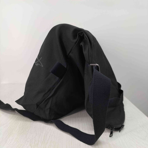 ヨウジヤマモト Yohji Yamamoto シグネチャーロゴキャンバスメッセンジャーバッグ メンズ ONE SIZE